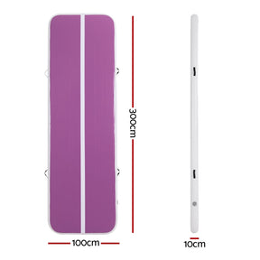 Everfit 3M Air Track Inflatable Gymnastics & Tumbling Mat – Purple