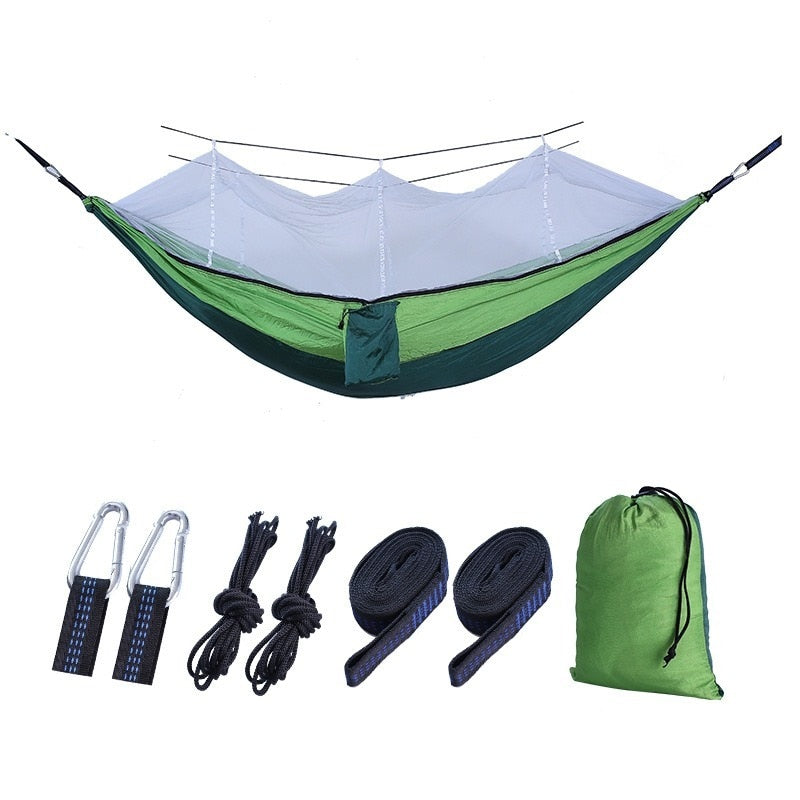 Bourette Spinning 210T Nylon Hammock: Your Ultimate Outdoor Anti-Mosquito Haven