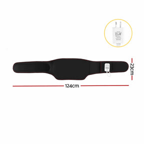 Livemor Back Massager for Sciatica Relief, Airbag Traction and Heat Lumbar Support Belt, 124cm