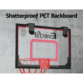 Everfit 23" Mini Basketball Hoop Backboard Door Wall Mounted Sports Kids Red