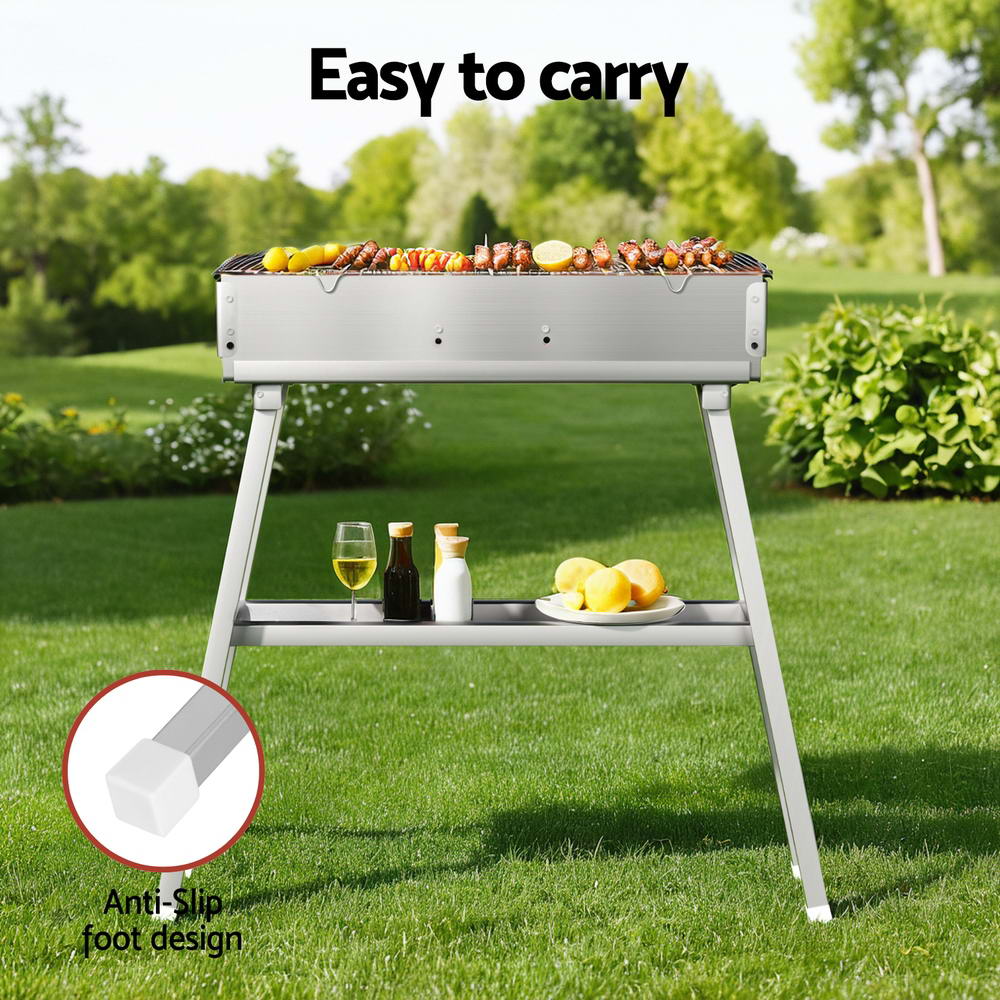 Grillz BBQ Grill Charcoal Smoker Portable Barbecue