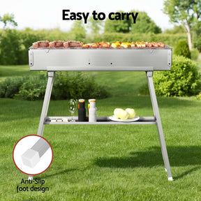 Grillz BBQ Grill Charcoal Smoker Barbecue Portable