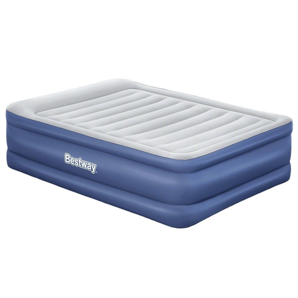 Bestway Air Mattress Queen Inflatable Bed 61cm Airbed Blue