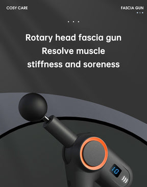 900-turn fascial gun USB charging massage angle rotatable full body muscle massage machine gun