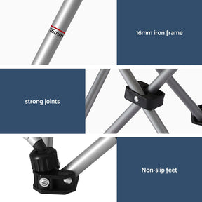 Weisshorn Camping Chair Reclining Adjustable Portable Outdoor Folding Lightweight