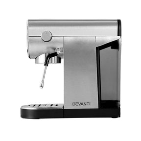 Devanti 20-Bar Espresso Cafe Maker- Crafted for Barista-Quality Coffee