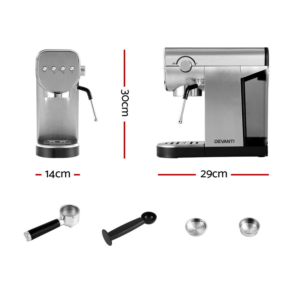 Devanti 20-Bar Espresso Cafe Maker: Elevating Your Coffee Experience