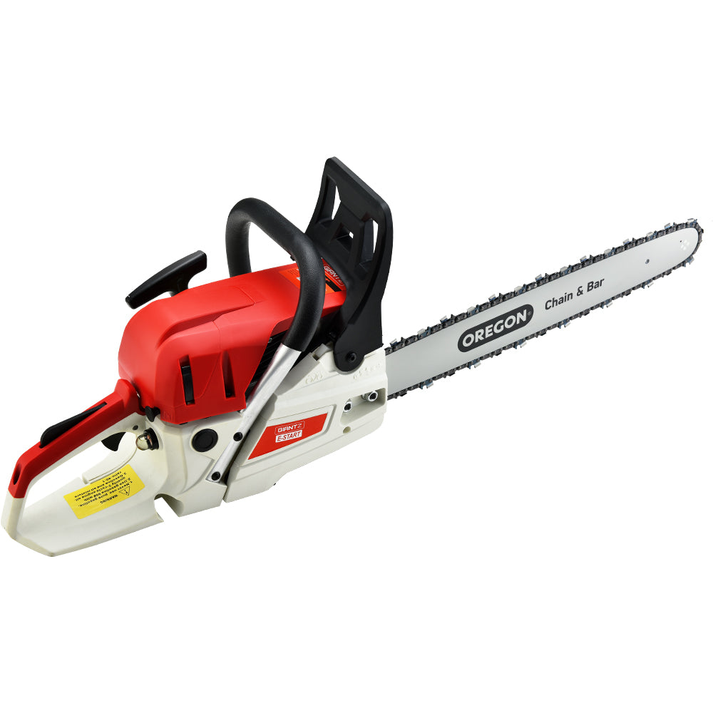 Giantz Chainsaw Petrol 52CC 20" Oregon Bar Commercial E-Start Pruning Chain Saw.