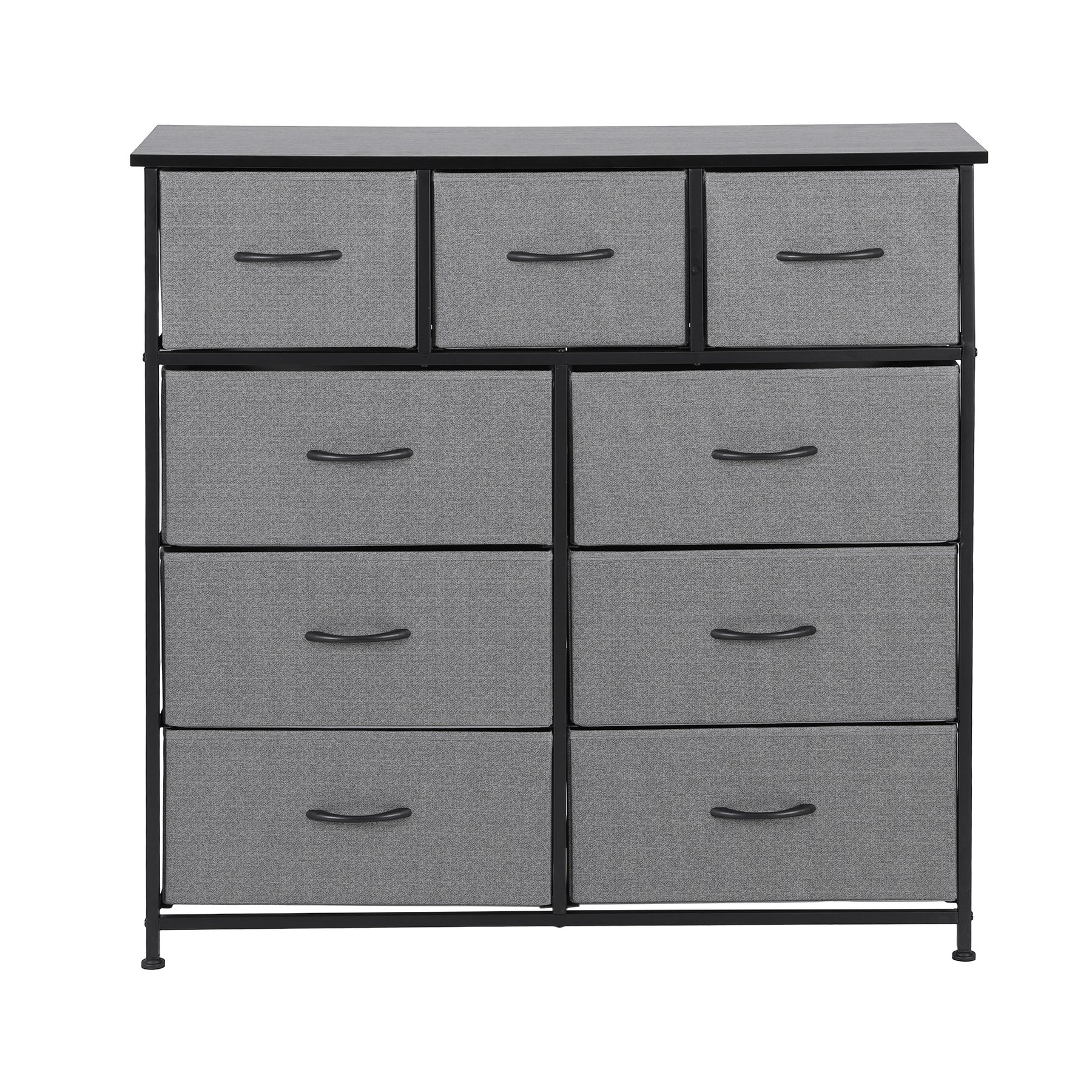 Artiss Chest of 9 Drawers Storage Dresser Tallboy Dark Grey