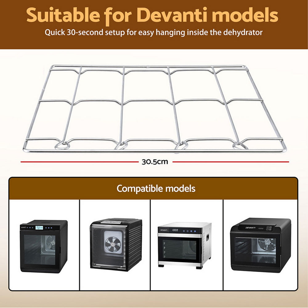 Devanti 304 Stainless Steel Hanging Rack Accessory for Food Dehydrator