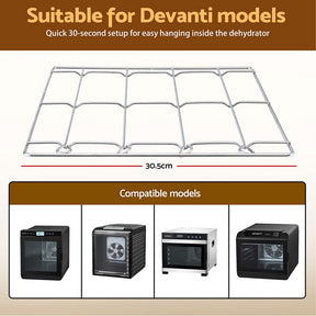 Devanti 304 Stainless Steel Hanging Rack Accessory for Food Dehydrator