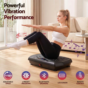 Everfit Vibration Plate Exercise Machine with Bluetooth - 150kg Fitness Platform, 150 Speed Levels