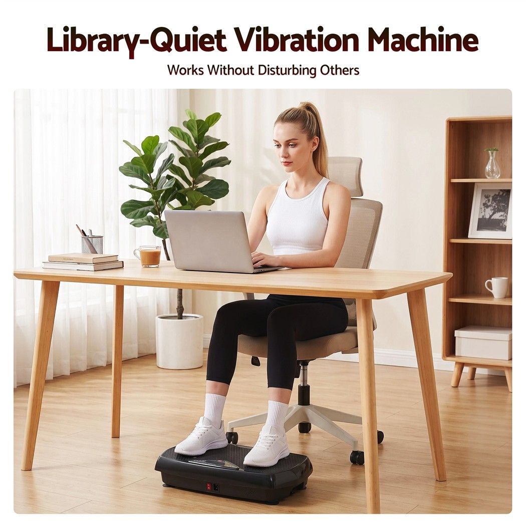 Everfit Vibration Plate Exercise Machine with Bluetooth - 150kg Fitness Platform, 150 Speed Levels