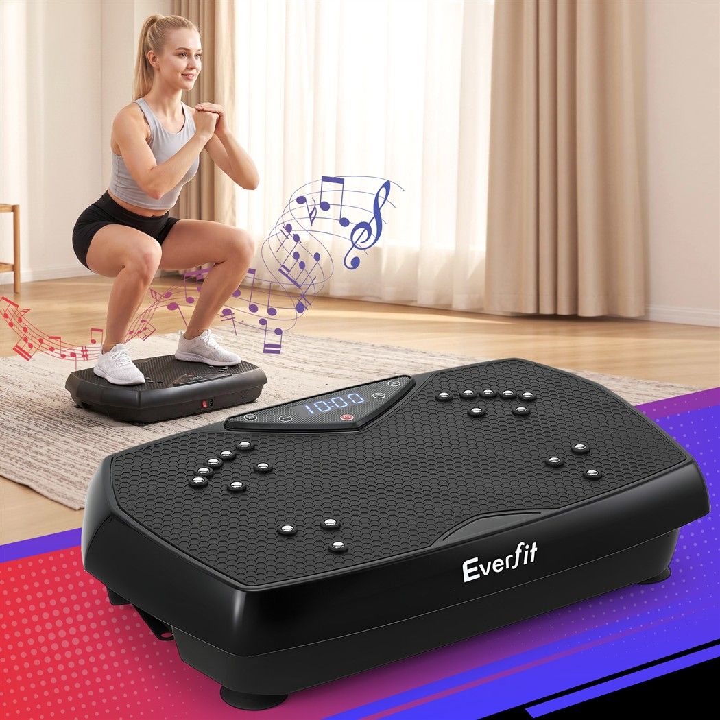 Everfit Vibration Plate Exercise Machine with Bluetooth - 150kg Fitness Platform, 150 Speed Levels