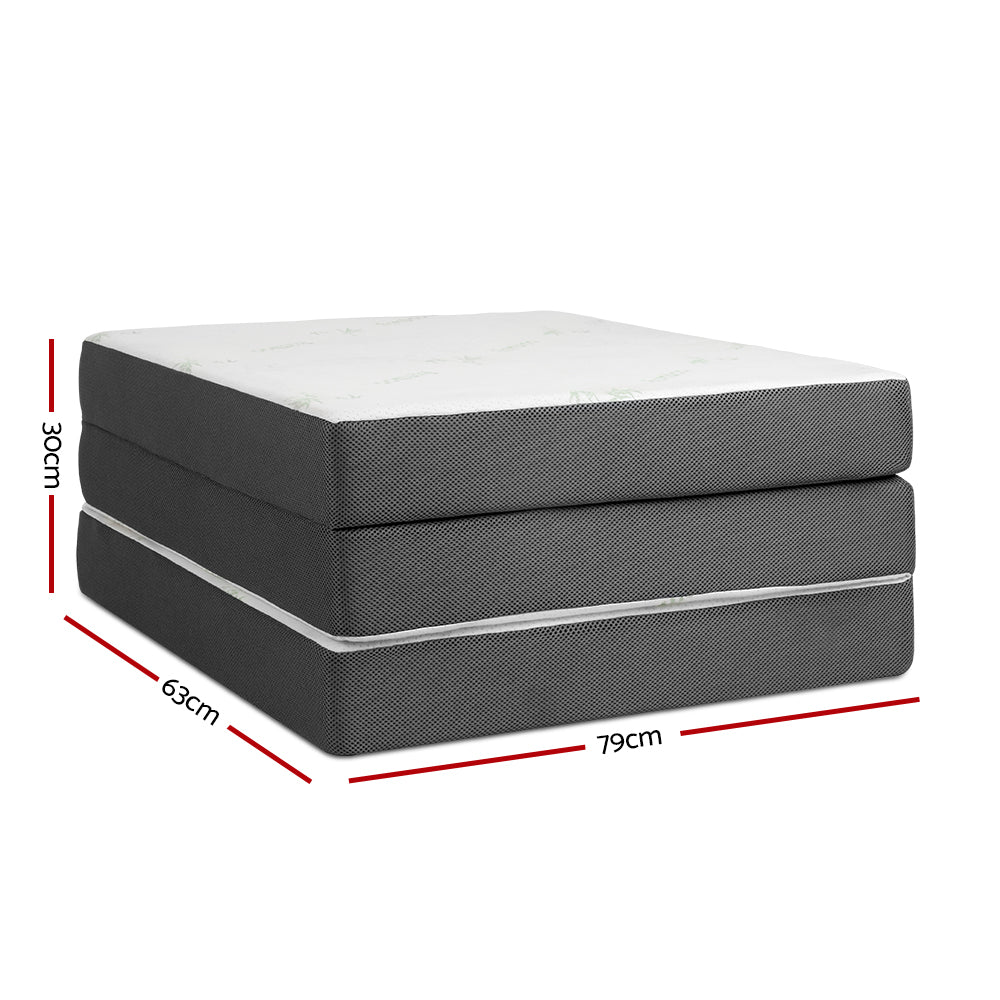 Giselle Bedding Foldable Mattress Folding Foam Single Bamboo