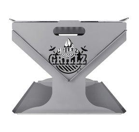 Grillz Fire Pit BBQ Grill Steel