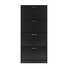 Artiss Shoe Rack Cabinet 60 Pairs 4 Doors - Black