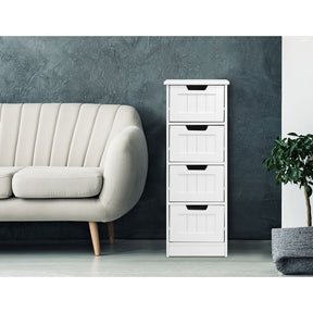 Artiss 4 Chest of Drawers - LEESA White