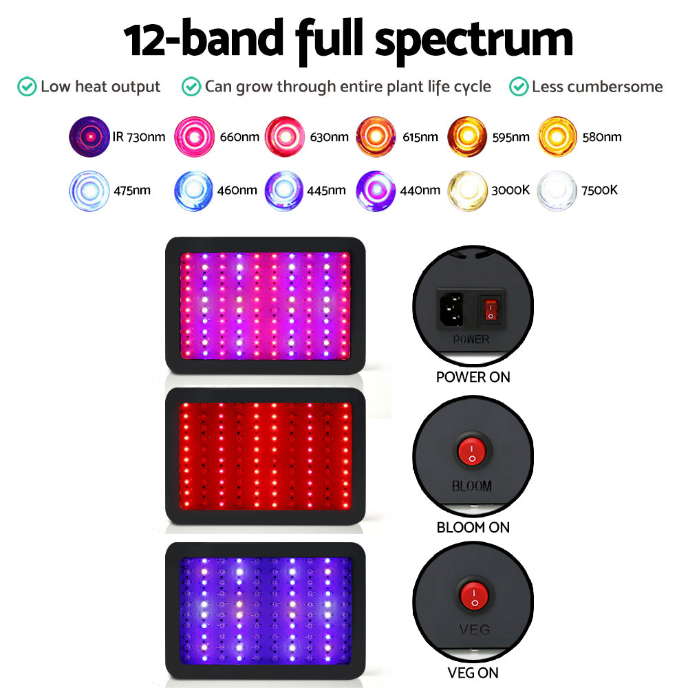 Greenfingers 1000W Grow Light LED Full Spectrum Indoor Plant All Stage Growth