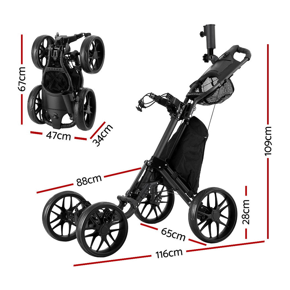 Everfit Golf Buggy Foldable Trolley Golf Cart