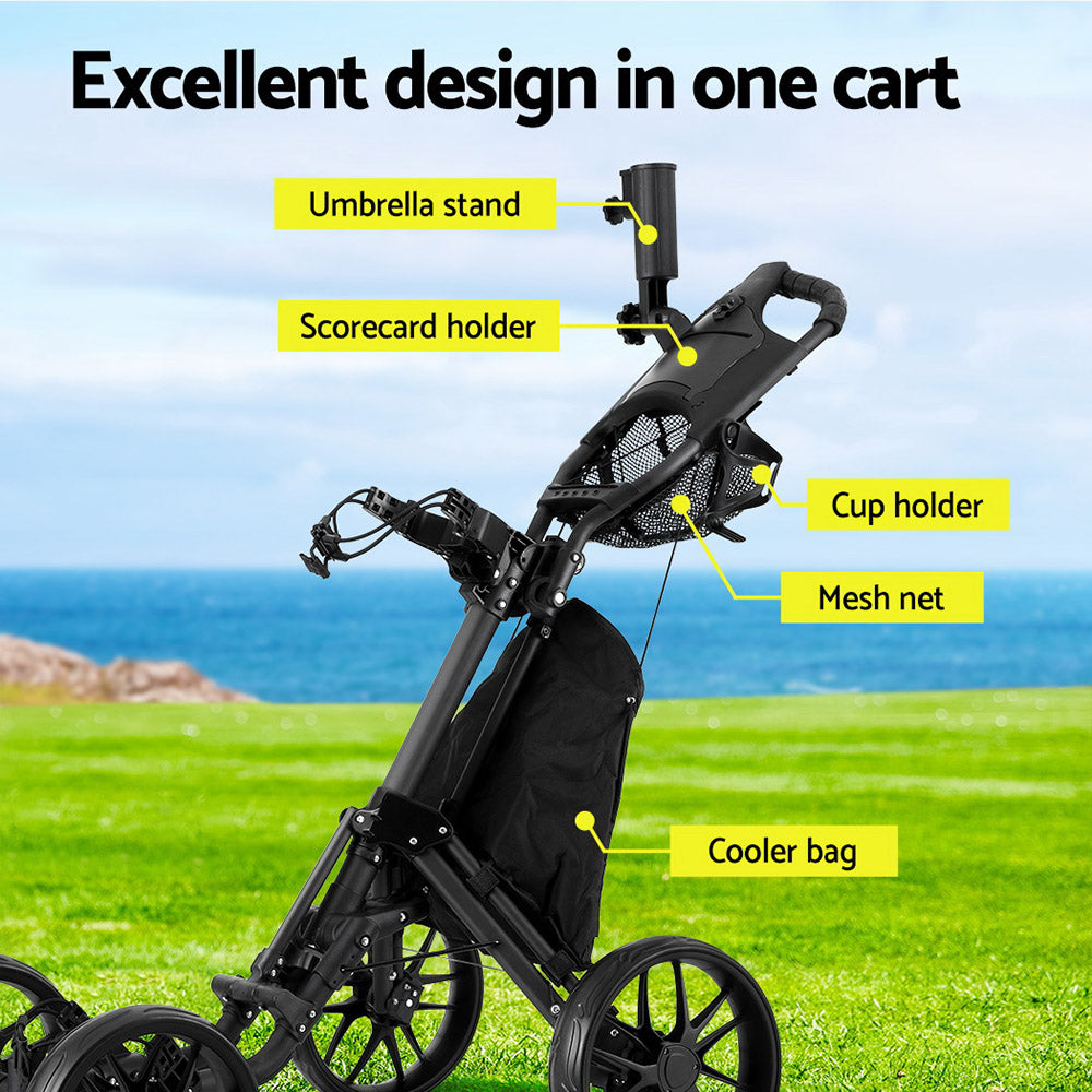 Everfit Golf Buggy Foldable Trolley Golf Cart