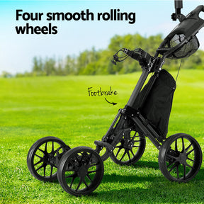 Everfit Golf Buggy Foldable Trolley Golf Cart