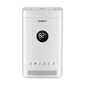Devanti Ultrasonic Humidifier Air Purifier Top Fill Auto Humidity 3.5L White