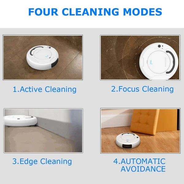 Advanced 1800 Pa 3-in-1 Robot Vacuum Cleaner with Smart Charging & Multi-Function Capabilities