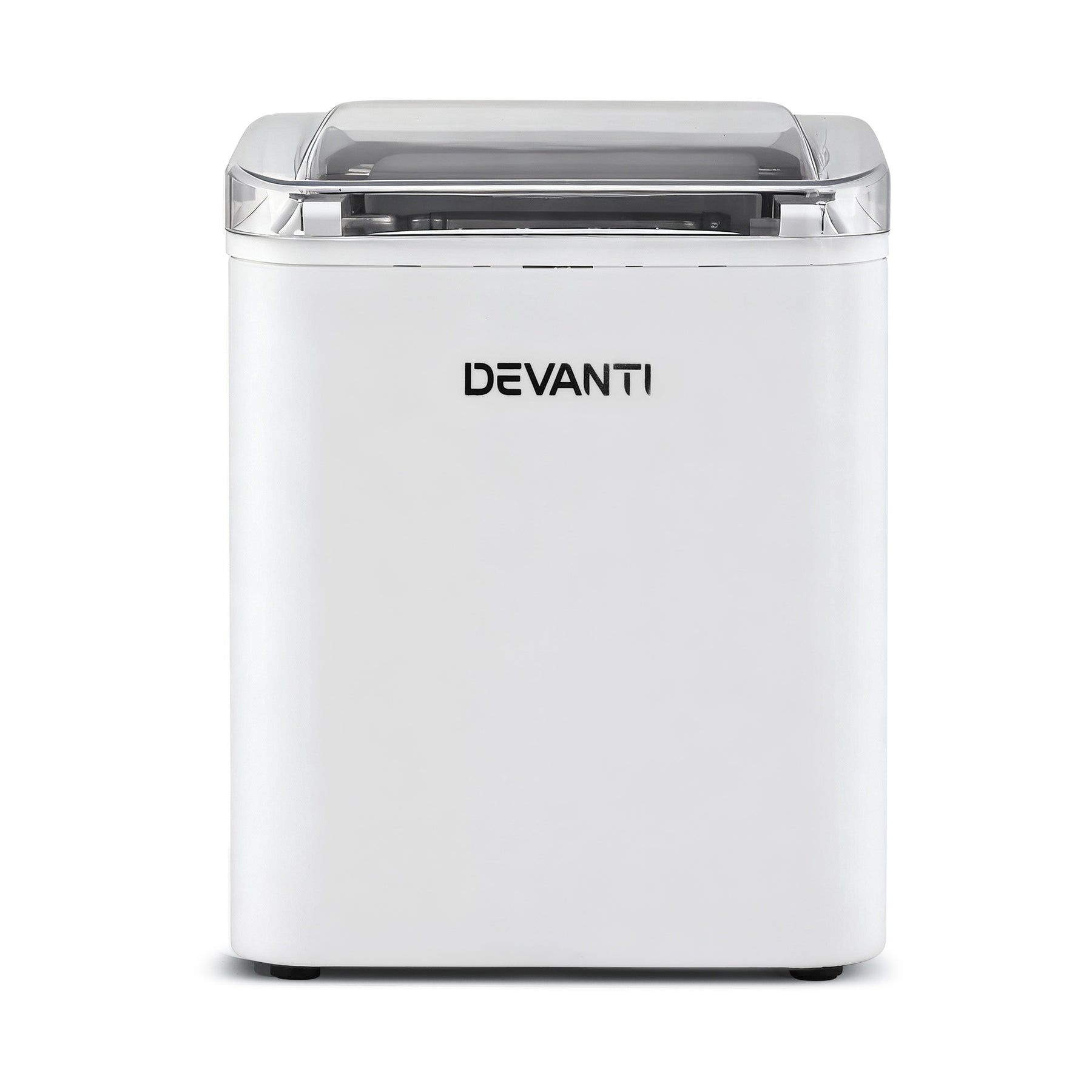 Devanti Ice Maker Machine Portable 12kg Countertop w/Self Cleaning 1.2L White