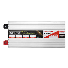 Giantz Power Inverter 3000W or 6000W Pure Sine Wave 12V-240V Camping Boat Caravan