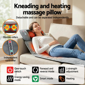 Livemor Massage Mat 10-nodes Vibration Heating Massage Cushion