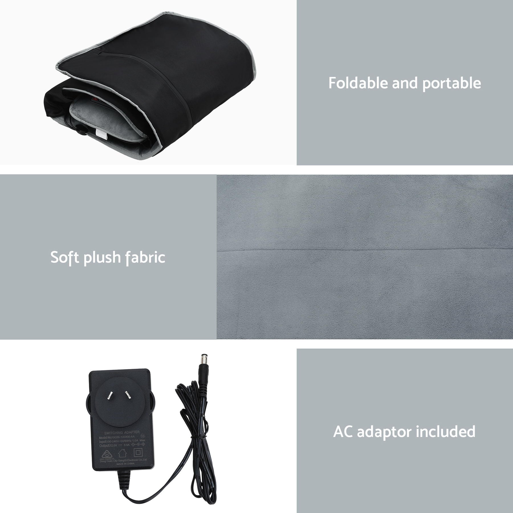 Livemor Massage Mat 10-nodes Vibration Heating Massage Cushion