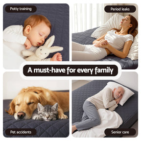 Giselle Water-Resistant Mattress Protector Microfiber 35cm 360° Fit Single