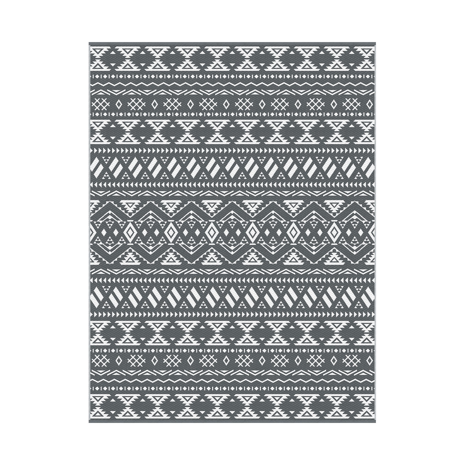 Gardeon Outdoor Rugs 274x366cm Large Carpet Reversible Area Mat PP Dual-Sided Patio Rug Bohemian