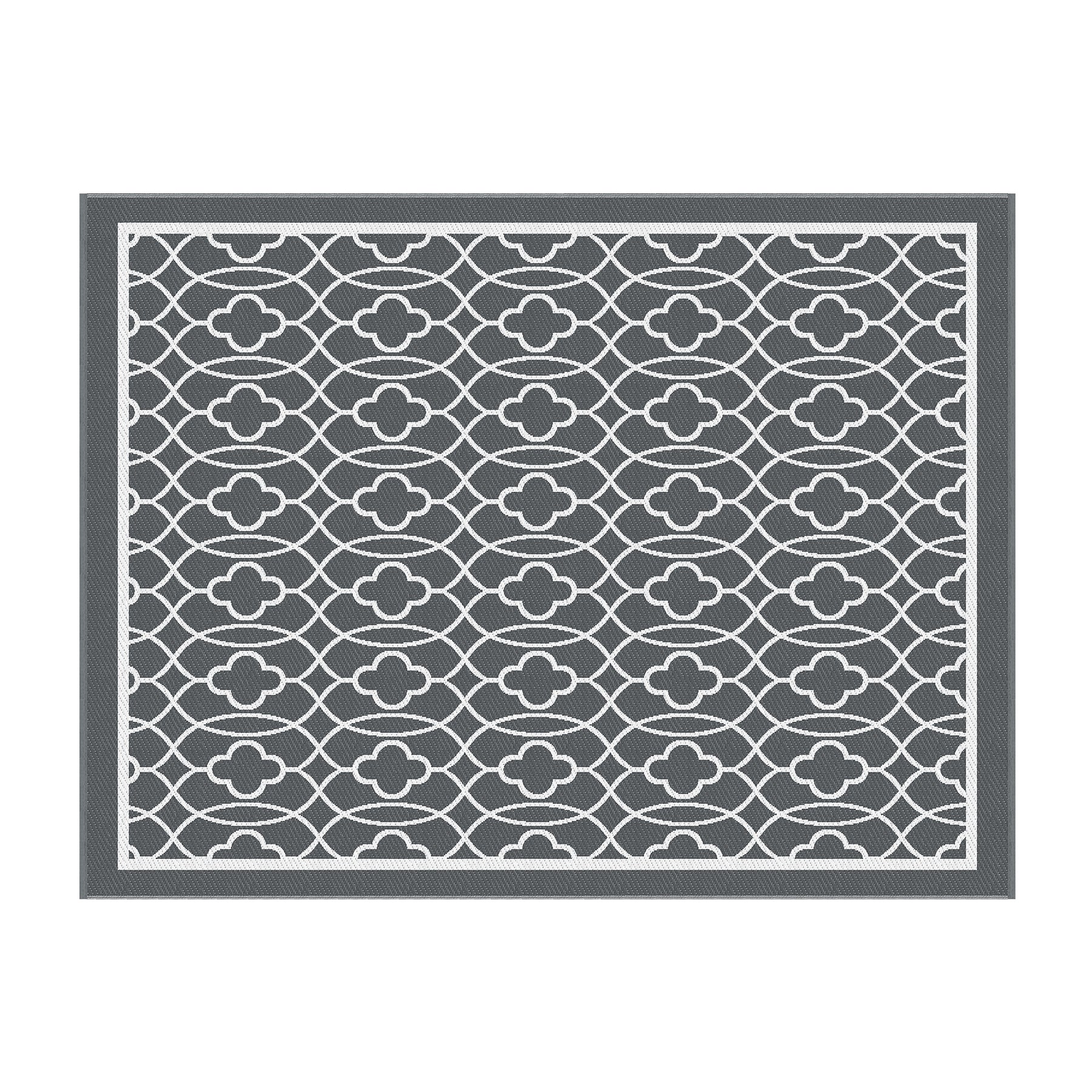 Gardeon Outdoor Rugs 274x366cm Large Carpet Reversible Area Mat PP Dual-Sided Patio Rug