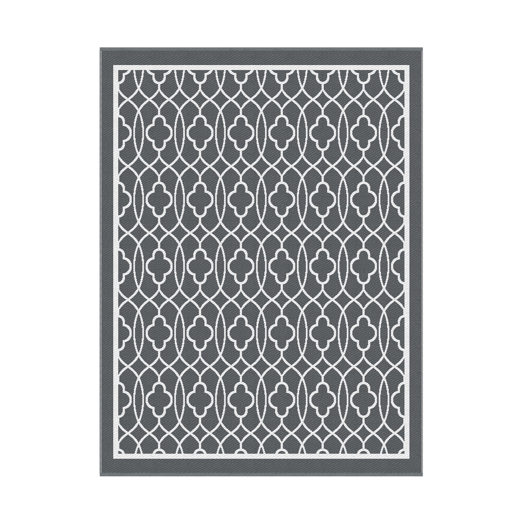 Gardeon Outdoor Rugs 274x366cm Large Carpet Reversible Area Mat PP Dual-Sided Patio Rug