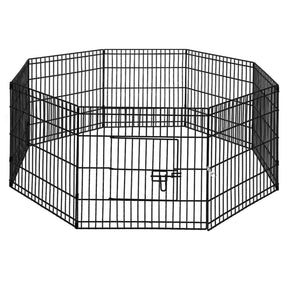 i.Pet 2x24" 8 Panel Dog Playpen Pet Fence Exercise Cage Enclosure Play Pen