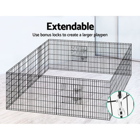 i.Pet 36" 8 Panel Dog Playpen Pet Fence Exercise Cage Enclosure Play Pen