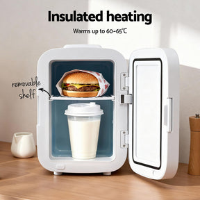 Glacio Mini Fridge Portable 13L White Electric Cooler Warmer 12V 220V