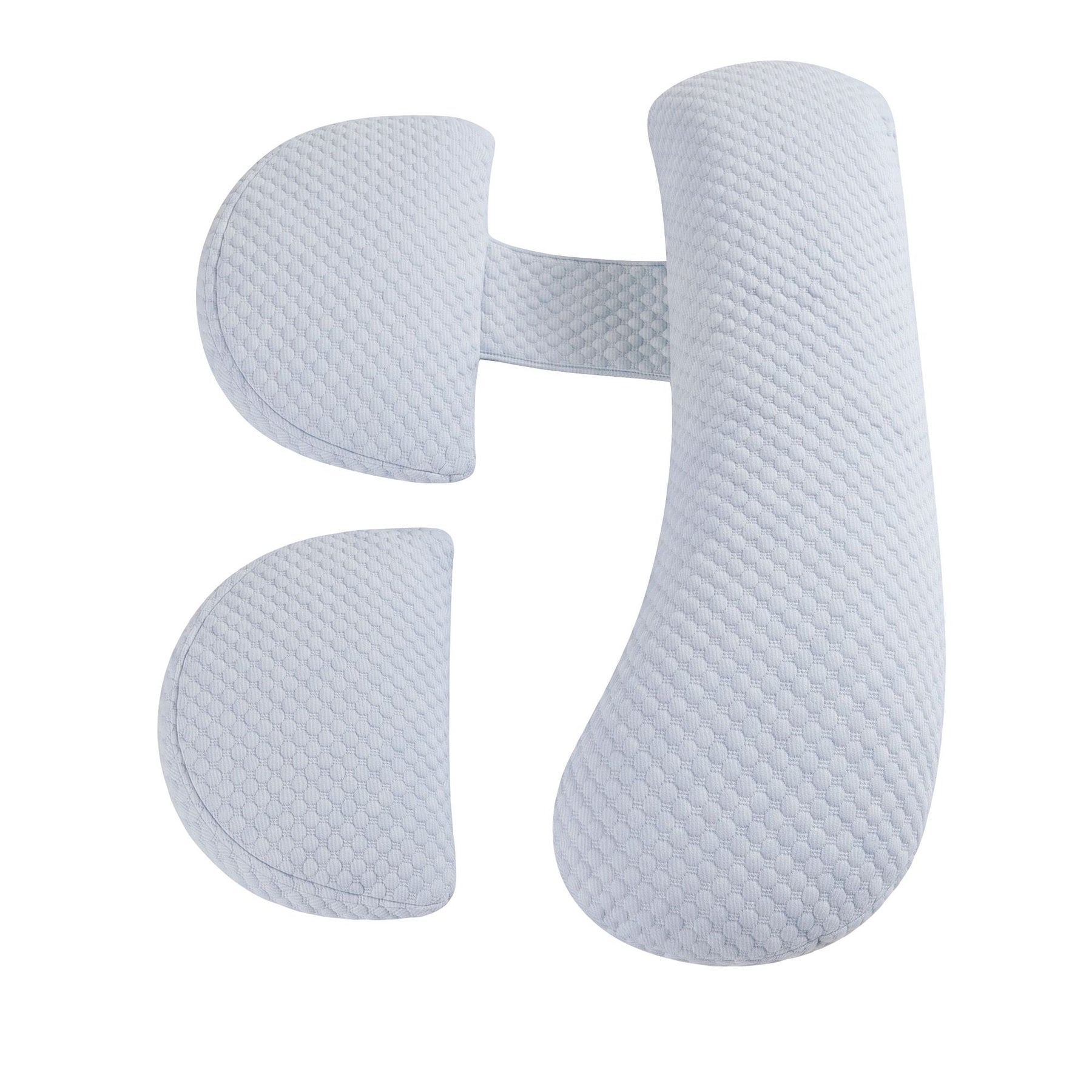 Giselle Bedding Cooling Adjustable Body Pillow | Full Length Sleeping Pillow Blue 37x87cm