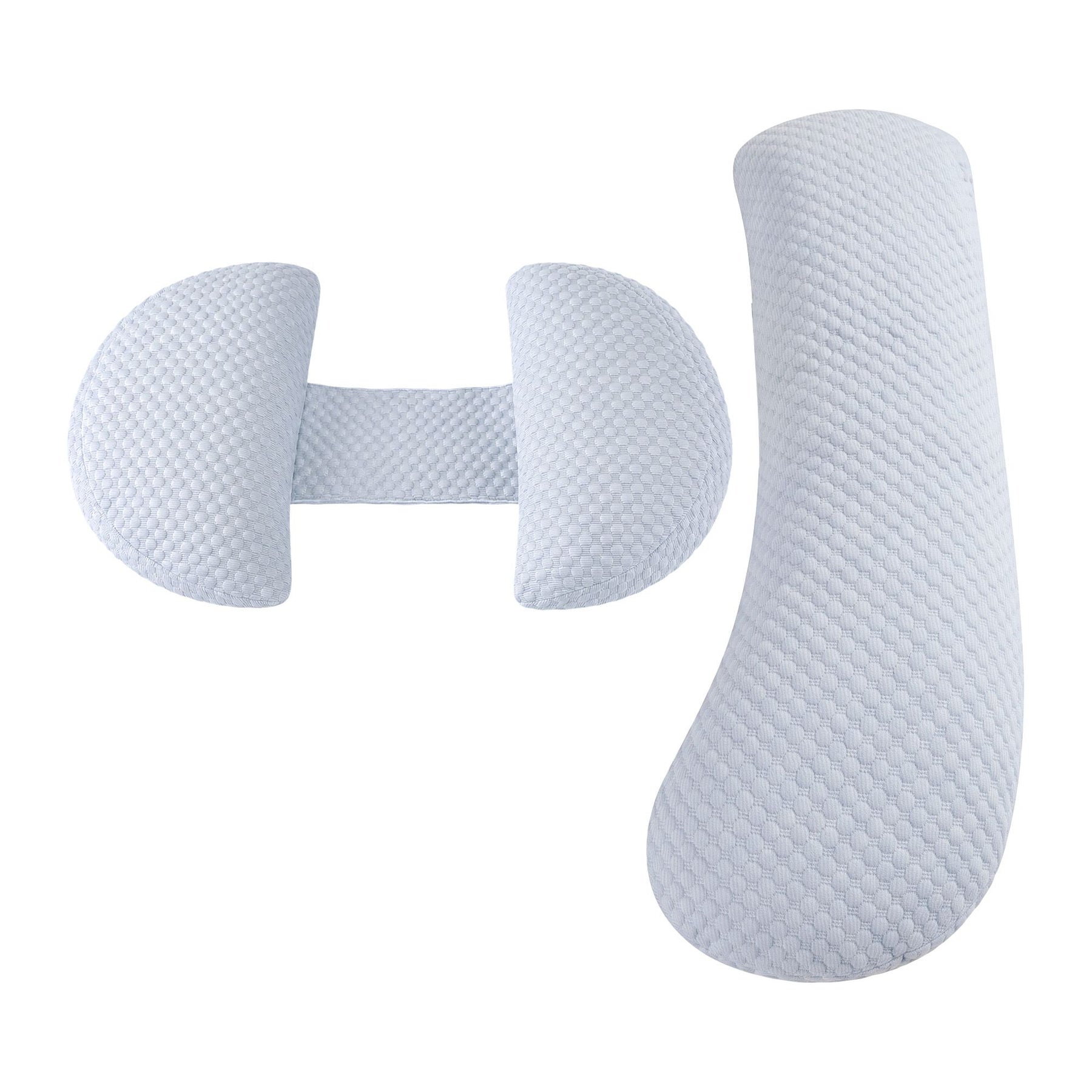 Giselle Bedding Cooling Adjustable Body Pillow | Full Length Sleeping Pillow Blue 37x87cm