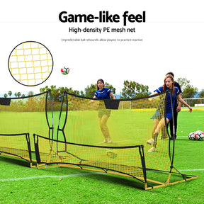 Everfit 2.1m Football Soccer Net Portable Goal Net Rebounder Sports Training Yellow