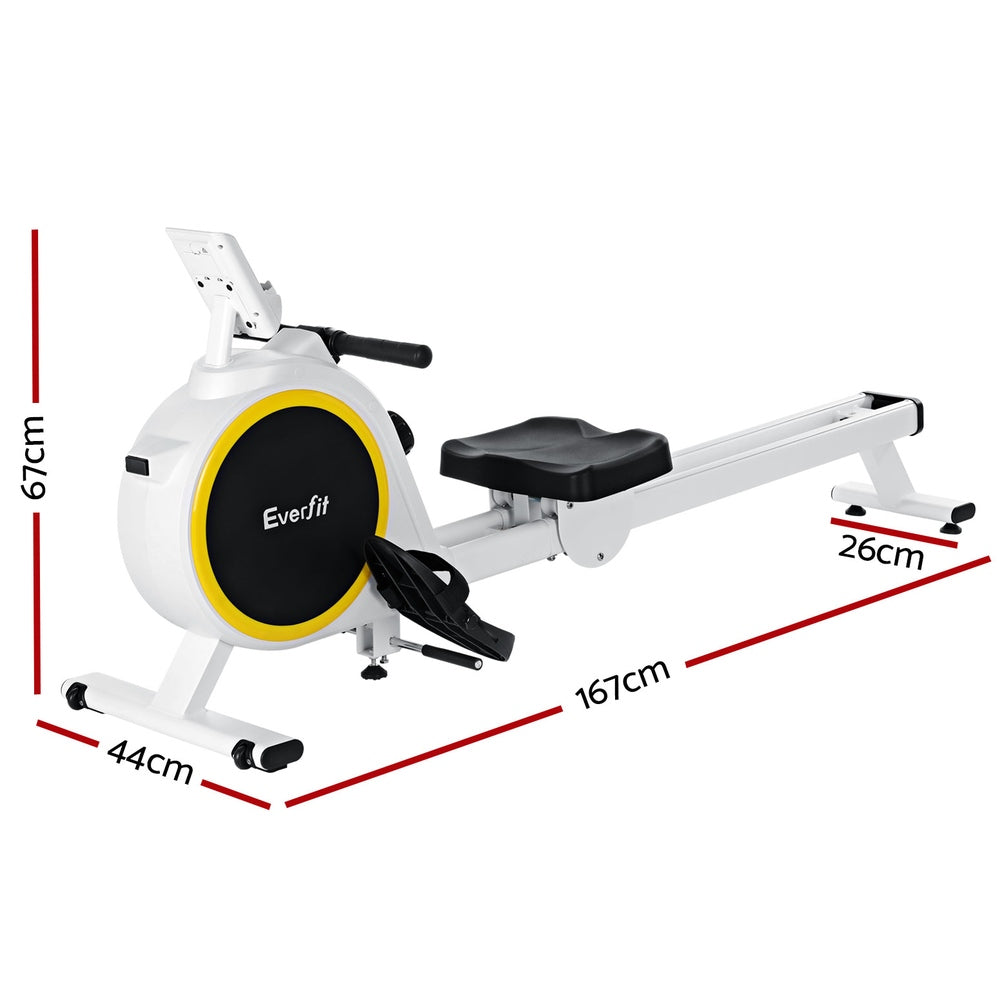 Everfit Rowing Machine 16 Levels Magnetic Rower Home Gym Cardio Workout