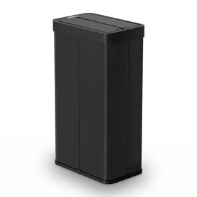 Devanti Rubbish Bin 70L Automatic Sensor Kitchen Bin, Slim Smart Garbage Can Touchless Rectangular with Liner Holder, Fully Closed Lid for Bedroom, Bathroom, Living Room, Black