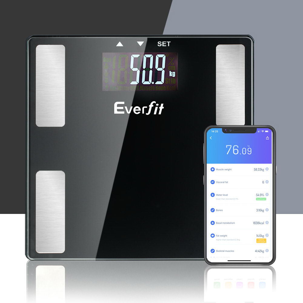 Everfit Bathroom Scale Weighing Wireless Bluetooth