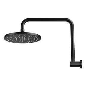 9'' Rain Shower Head Overhead High-pressure Swivel Black