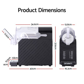 Devanti 1.8L Slushie Machine Maker Frozen Smoothies Milkshakes Black