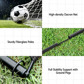 Everfit 2m Football Soccer Net Portable Goal Net Rebounder Sports Training
