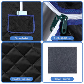 Devanti Portable Steam Sauna Tent 1000W 2L Steamer Pot Personal Home SPA Timer