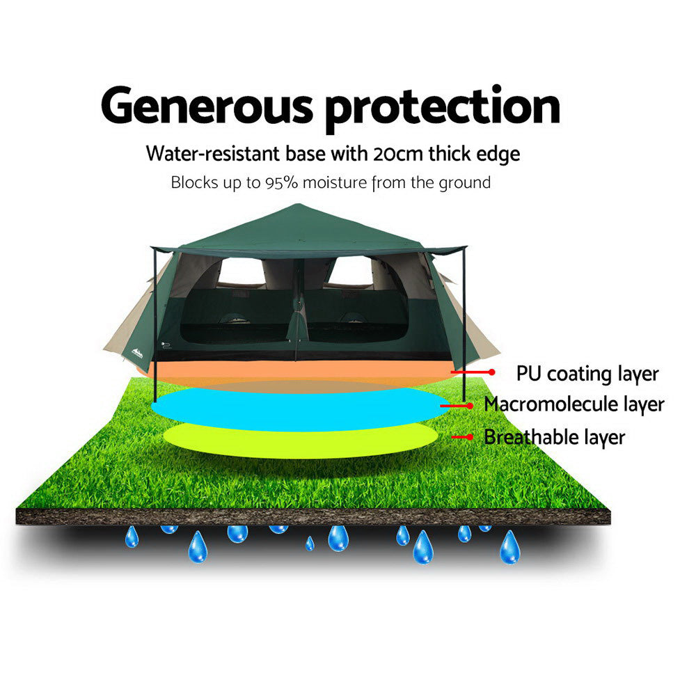 Weisshorn 8-Person Dome Tent | Easy Setup Camping Tent